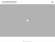 Tablet Screenshot of lacunasolutions.com